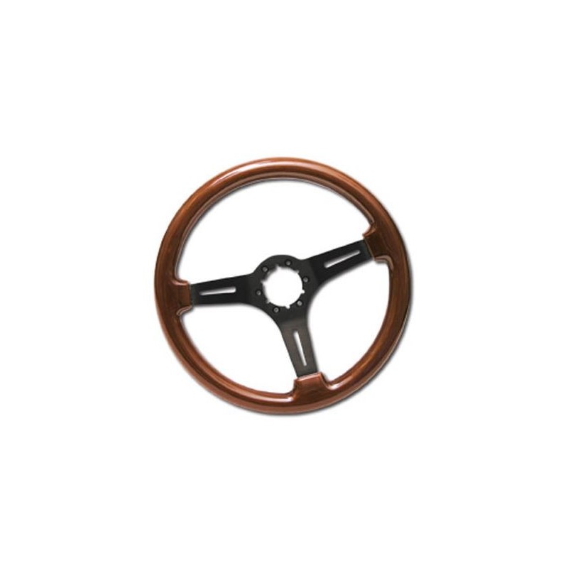 Volant bois mahogany et noir 